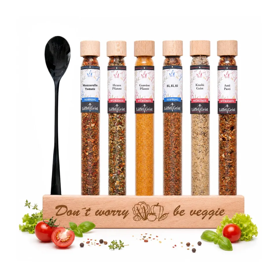 l-ffelgeist-don-t-worry-be-veggie-gew-rzset-6-teilig-vegetarisch image 1