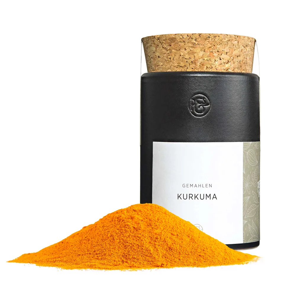 pfeffersack-s-hne-wurzeln-rinden-kurkuma-pulver-keramikdose image 1