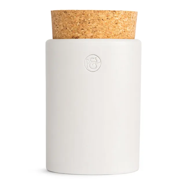 pfeffersack-s-hne-keramikdose-mit-korken-gew-rzdose-warmwei-150-ml image 1