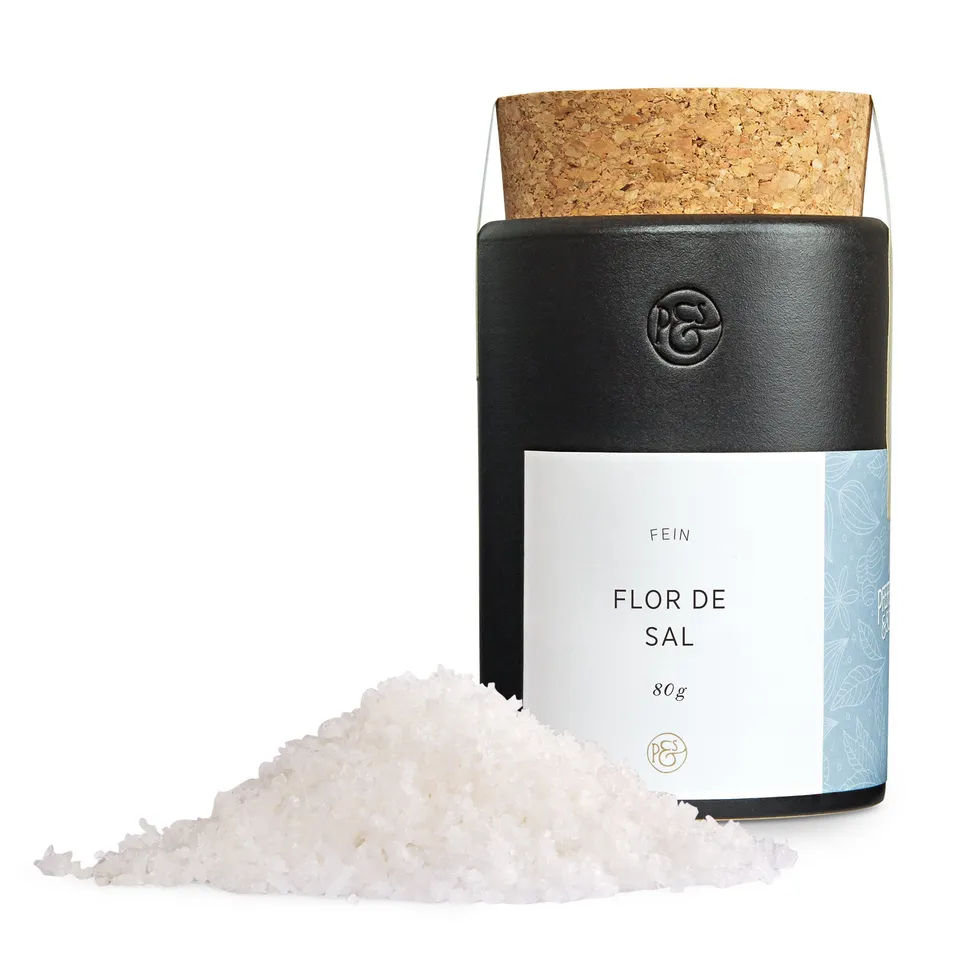 pfeffersack-soehne-flor-de-sal-meersalz-keramikdose-salzblume image 1