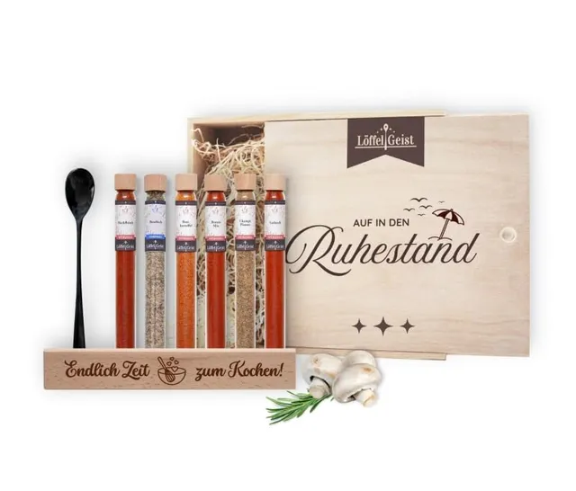 l-ffelgeist-auf-in-den-ruhestand-gew-rz-geschenkbox-holzbox-6er image 1