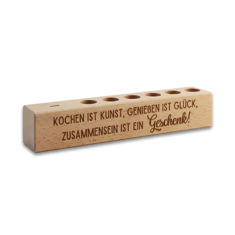 l-ffelgeist-6er-gew-rzst-nder-buche-kochen-ist-kunst-mit-gravur image 1