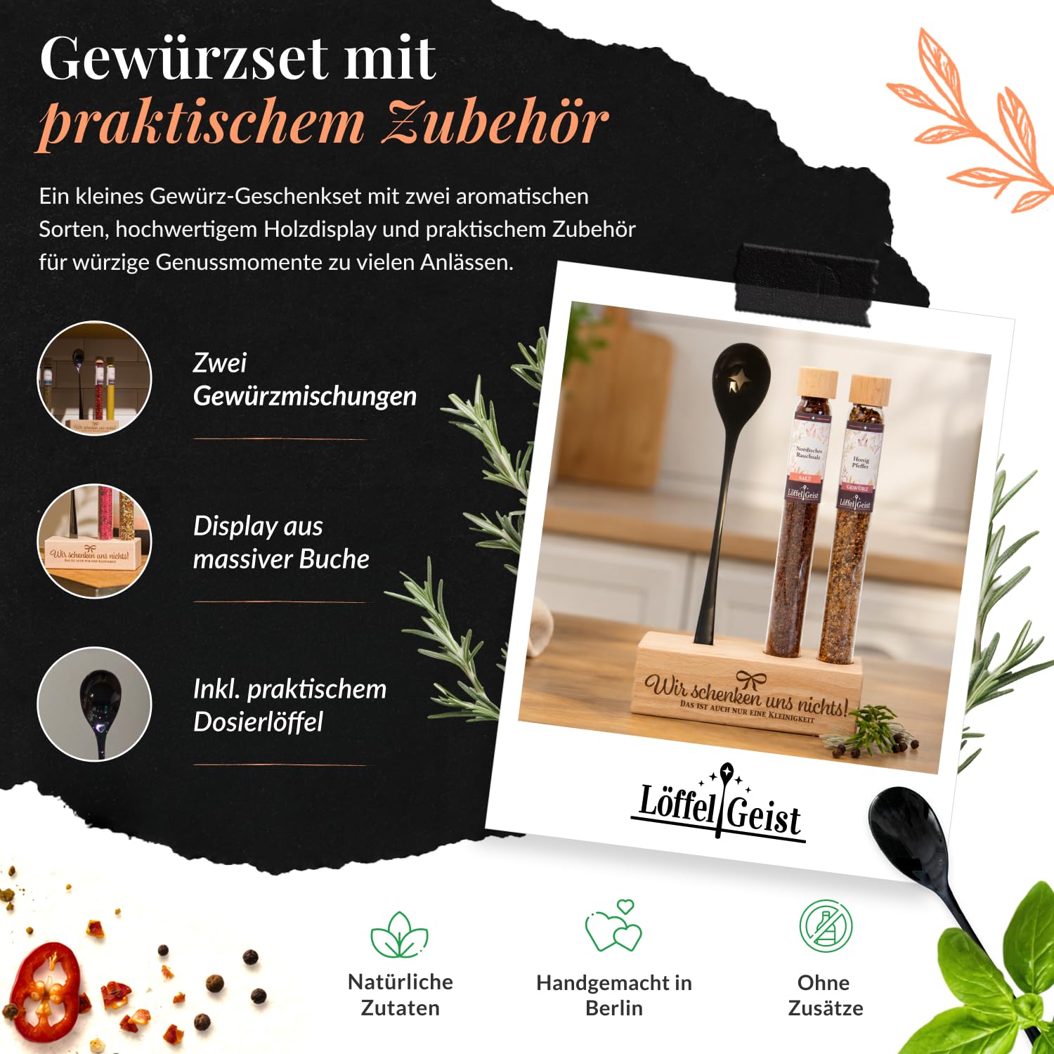 l-ffelgeist-geschenkset-wir-schenken-uns-nichts-2-gew-rze-st-nder image 2