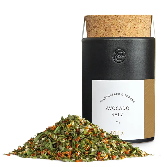 pfeffersack-s-hne-salze-avocado-salz-keramikdose-mit-zitrone image 1