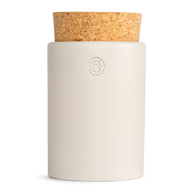 pfeffersack-soehne-keramikdose-korken-gew-rzdose-warmgrau-150ml image 1