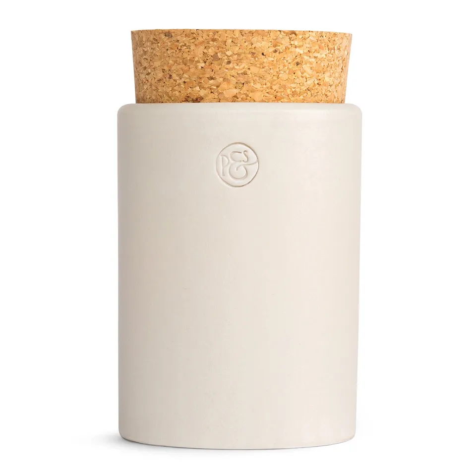 pfeffersack-soehne-keramikdose-korken-gew-rzdose-warmgrau-150ml image 1