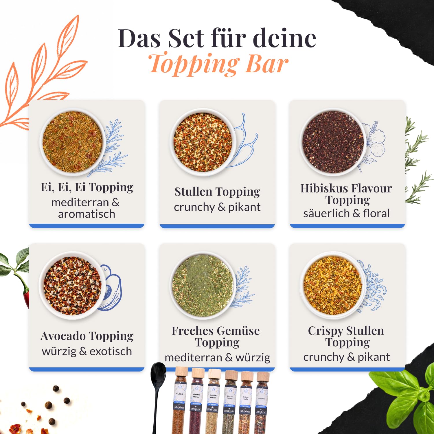 l-ffelgeist-topping-bar-gew-rzset-6er-holzdisplay-toppings image 3