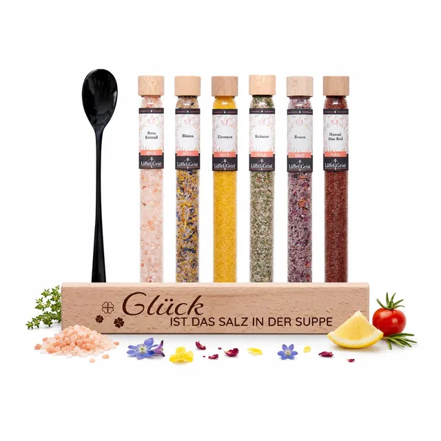 l-ffelgeist-gew-rzset-gl-ck-salz-6-salze-mit-st-nder-geschenk image 1