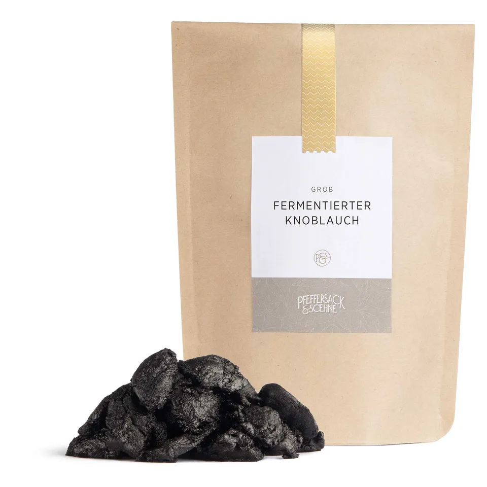pfeffersack-soehne-fermentierter-knoblauch-nachf-llbeutel-schwarz image 1