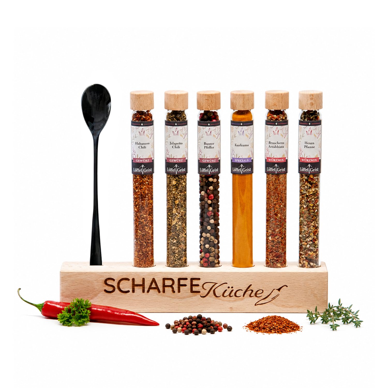 l-ffelgeist-gew-rzset-scharfe-k-che-6er-chili-geschenkset image 1