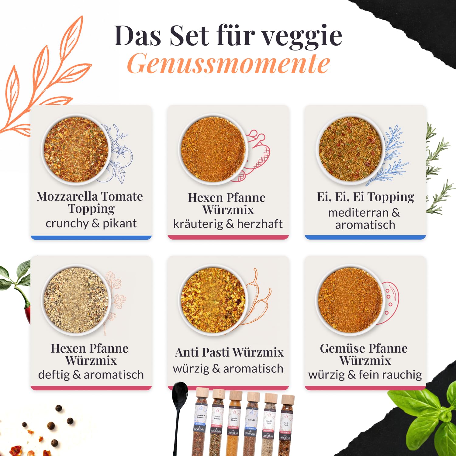 l-ffelgeist-don-t-worry-be-veggie-gew-rzset-6-teilig-vegetarisch image 3