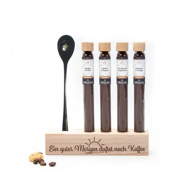 l-ffelgeist-guter-morgen-kaffee-geschenkset-4er-schoko-chili image 1