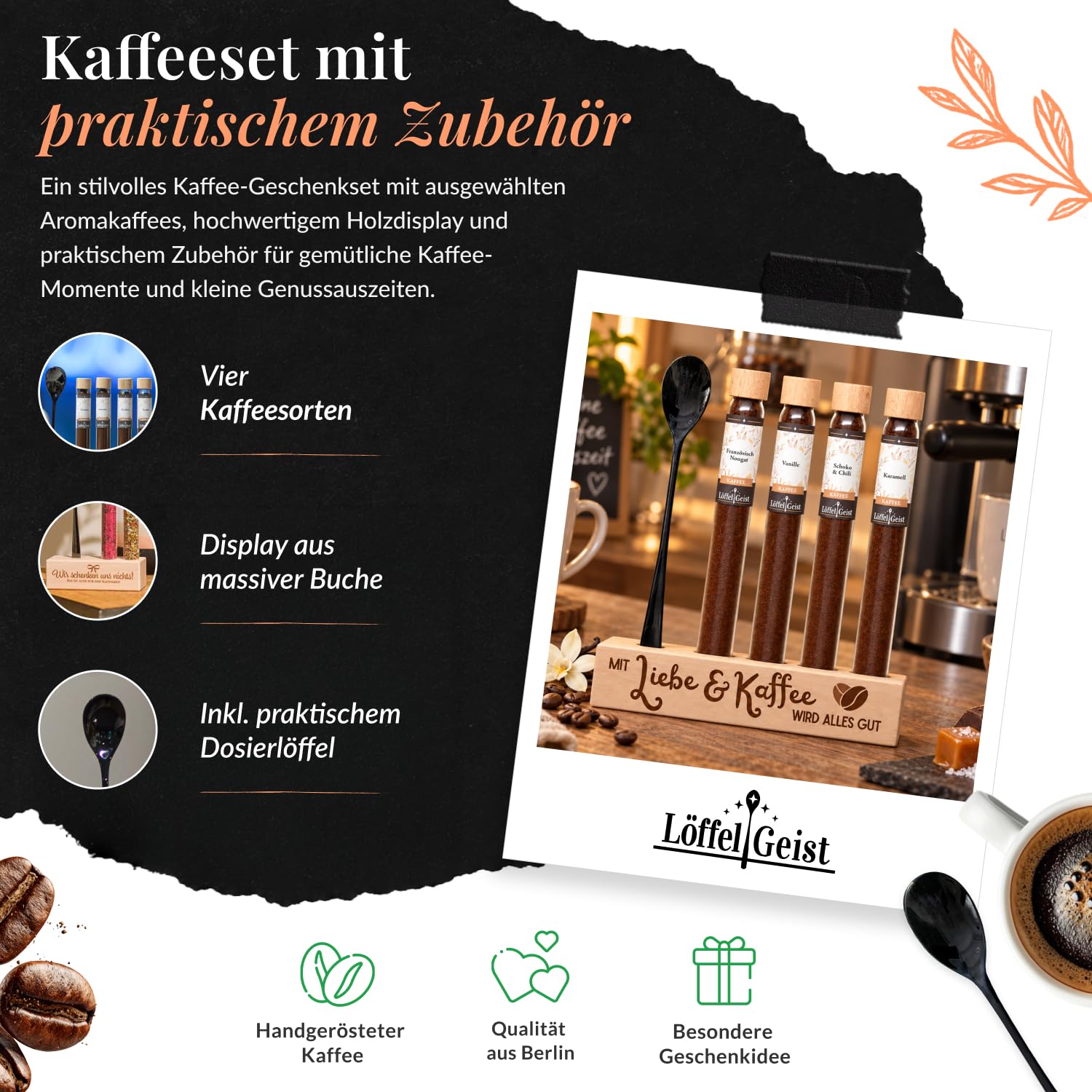 l-ffelgeist-mit-liebe-kaffee-kaffee-geschenkset-4er-holzdisplay image 2