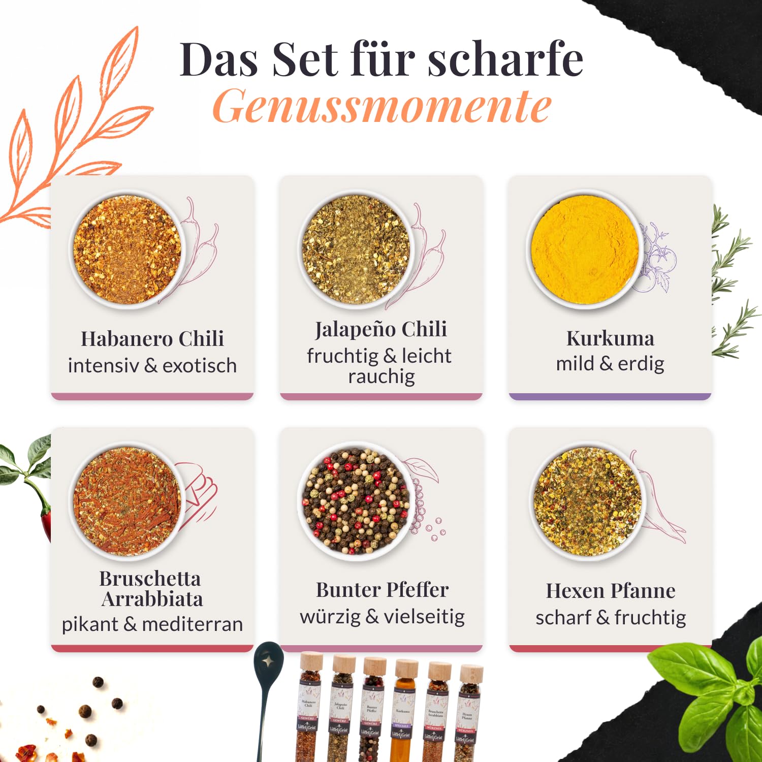 l-ffelgeist-gew-rzset-scharfe-k-che-6er-chili-geschenkset image 3