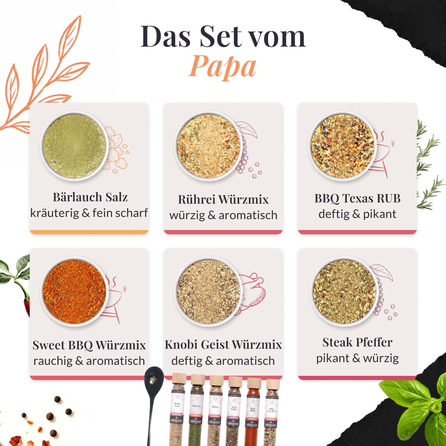 l-ffelgeist-gew-rzset-bei-papa-schmeckt-s-6er-geschenkset image 3