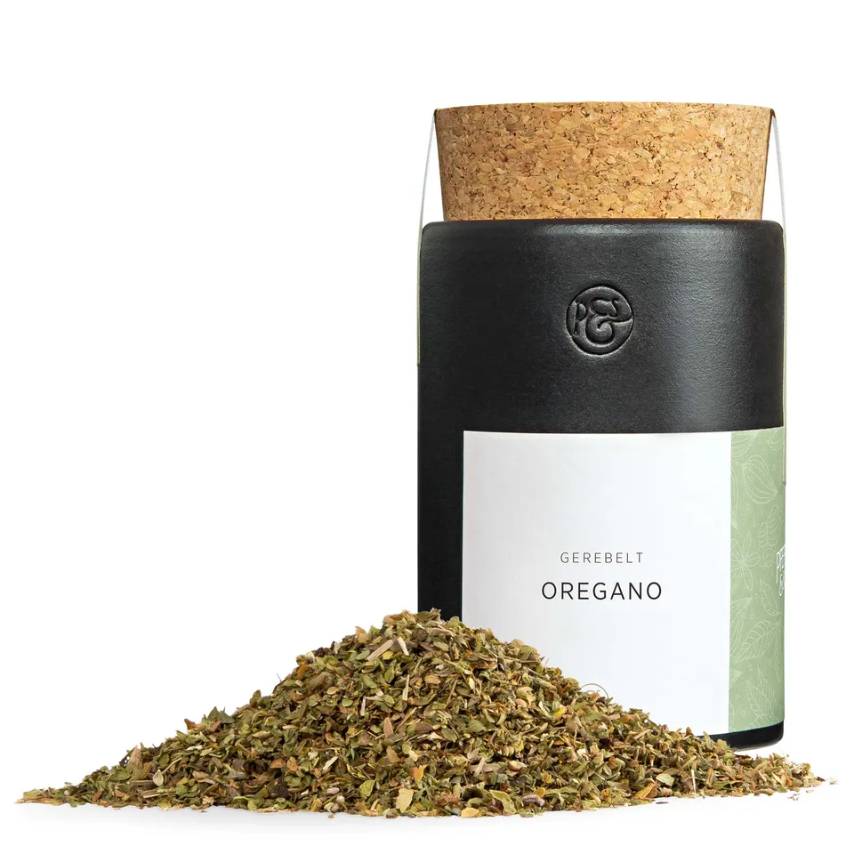 pfeffersack-s-hne-kr-uter-bl-tter-oregano-gew-rz-keramikdose image 1