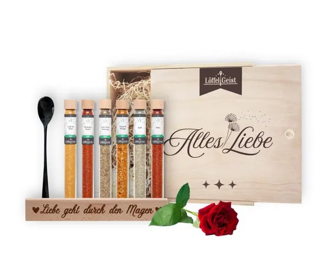 l-ffelgeist-alles-liebe-gew-rz-geschenkbox-6-gew-rze-holzbox-mit-l-ffel image 1