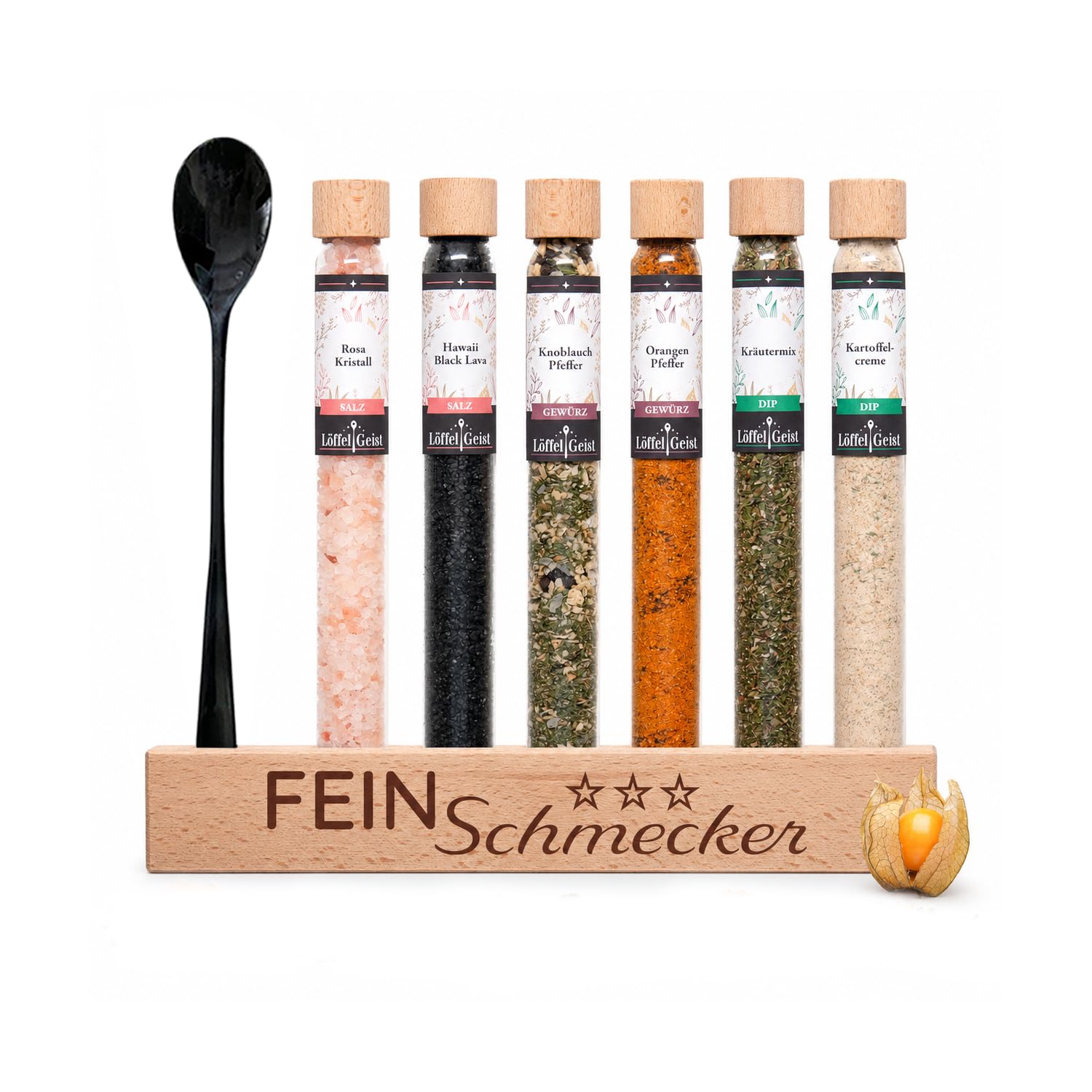l-ffelgeist-feinschmecker-gew-rzset-6er-mit-kristallsalz image 1